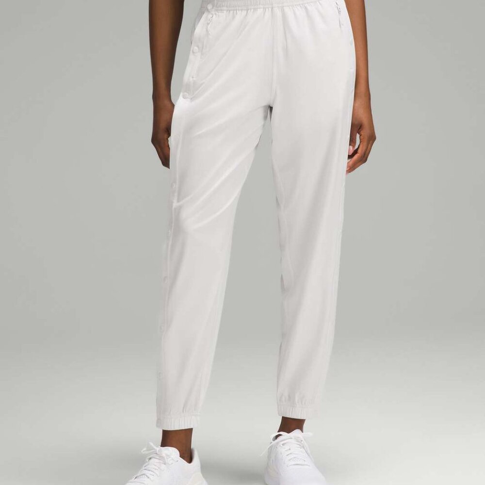 Lululemon Women's Size 4 Tear-Away Mid-Rise Track Pant White